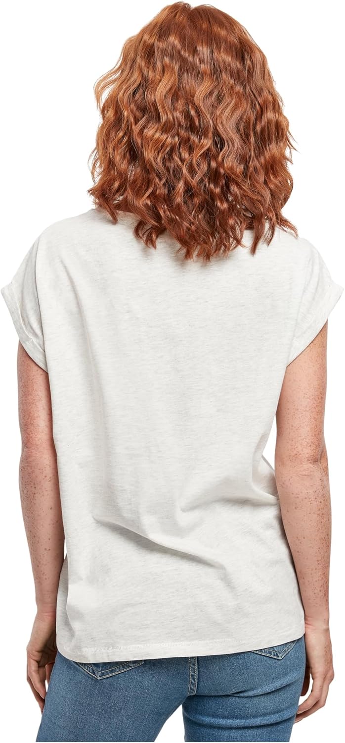 1771192469 تيشيرت بيسيك بكتف ممتد واكمام قصيرة للغاية برقبة دائرية ضيقة للنساء من اوربان كلاسيكس عبوة قطعة واحدة