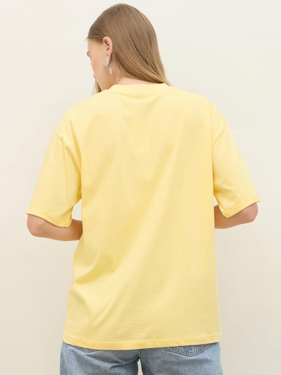 1771350969 Styli Women Oversized West Coast Embroidered Roll Up Sleeves T Shirt