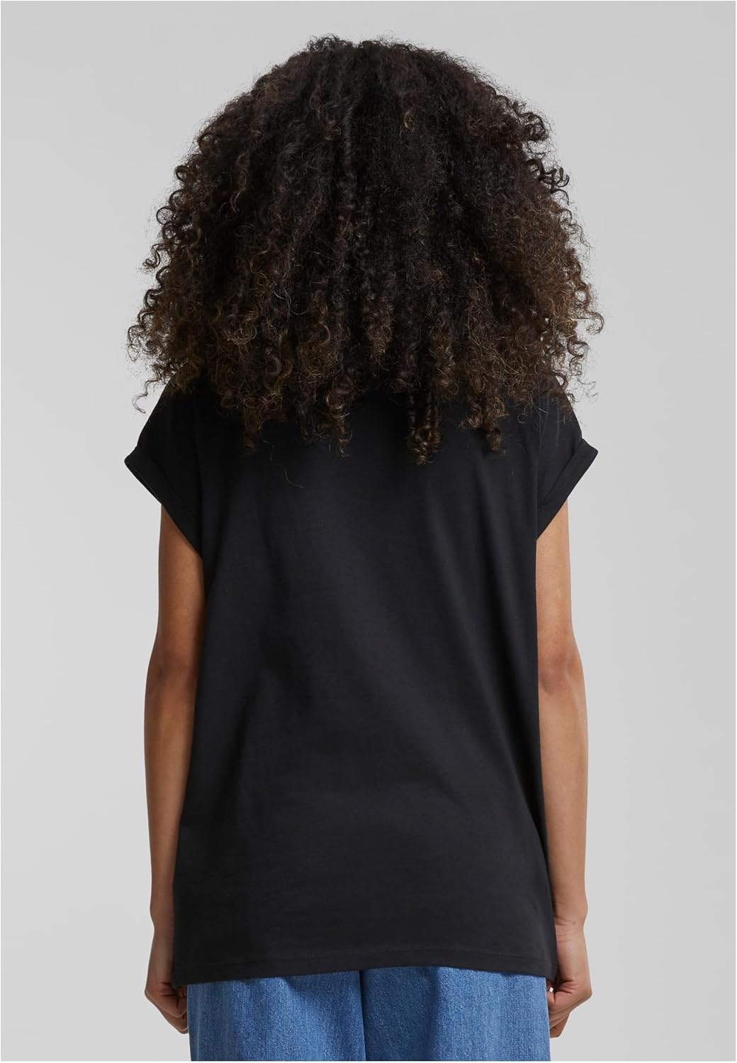 1771472904 تيشيرت بيسيك بكتف ممتد واكمام قصيرة للغاية برقبة دائرية ضيقة للنساء من اوربان كلاسيكس عبوة قطعة واحدة