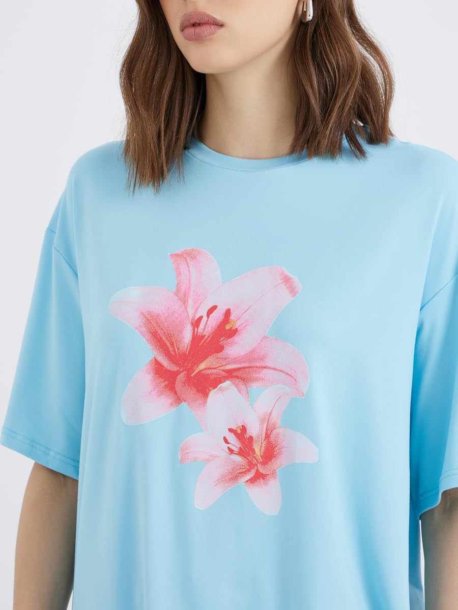 1771521566 Styli Women Graphic Print Oversized T Shirt