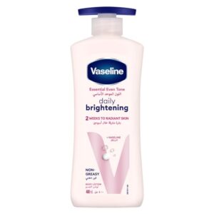 لوشن الجسم اسنشيال لتفتيح البشرة بالاشعة فوق البنفسجية مع فيتامين B3 من فازلين، 400 مل