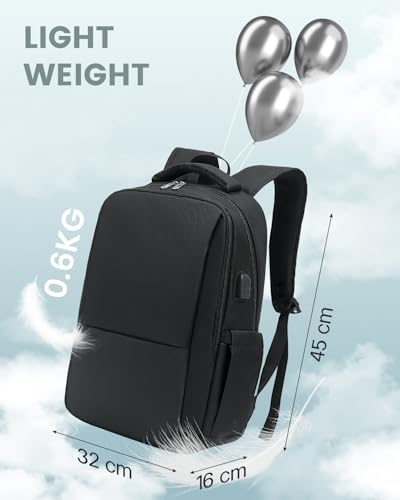 شنطة ظهر رجالي للابتوب مضادة للسرقة مناسبة للسفر والعمل والكلية مقاس 39.62 سم من بيست ترافيل أسود