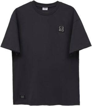 تي شيرت قطني كبير الحجم برسومات للرجال من سيدرو