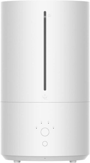 شاومي مرطب هواء ذكي 2 EU سعة خزان 4.5 لتر يطلق ما يصل إلى 350 مل من الرذاذ في الساعة، وضع تلقائي لمنع الرطوبة الزائدة والتحكم في الرطوبة بلمسة واحدة، ابيض