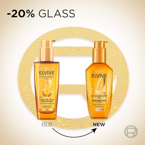 سيروم الفيف اكسترا اورديناري اويل للشعر الجاف من لوريال باريس، 100 مل، ذهبي