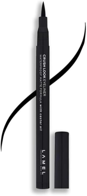 لامل قلم تحديد العين كراش لوك - صبغة عالية - فرشاة رفيعة - لجميع درجات لون البشرة وانواعها - اسود رقم 401