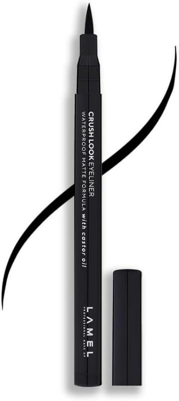 لامل قلم تحديد العين كراش لوك - صبغة عالية - فرشاة رفيعة - لجميع درجات لون البشرة وانواعها - اسود رقم 401