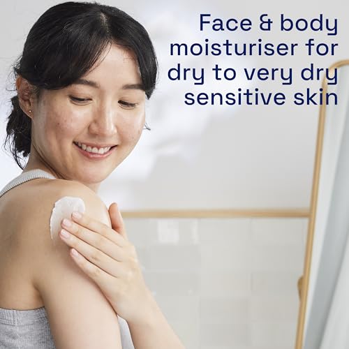 Cetaphil Face & Body Moisturising Cream for Men & Women, Dry to Very Dry Sensitive Skin, Non-Comedogenic, With Niacinamide & Vitamin B5, Unscented, 453g