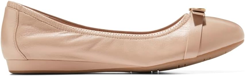 حذاء باليه مسطح من كول هان مصنوع من الجلد للنساء