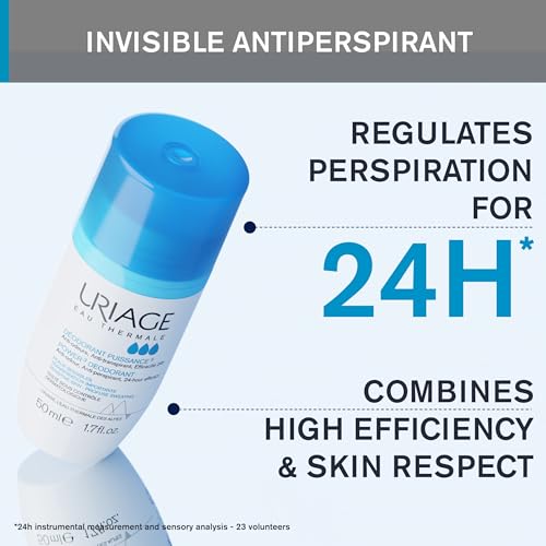 يورياج باور 3 مزيل عرق - مضاد للروائح ومضاد للتعرق - فعالية 24 ساعة - للتعَرّق الغزير - برائحة منعشة - مناسب للرجال والنساء - رول أون - بدون علامات بيضاء أو بقع صفراء - بدون كحول - 50 مل