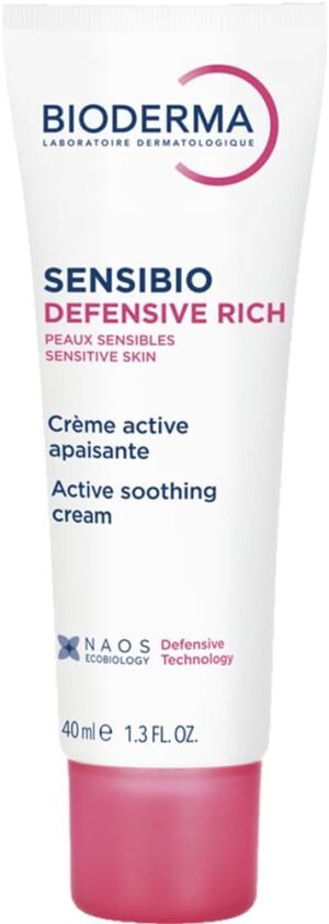 كريم للوجه من بيوديرما لترطيب وتلطيف البشرة، مناسب للبشرة الحساسة والجافة، 40 مل