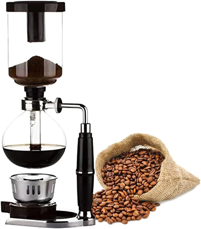 وعاء قهوة مفرغ من الهواء من ميبرو بسعة 5 أكواب، مصنوع من الزجاج الشفاف 12 515Rhl O2WS. AC SL1000