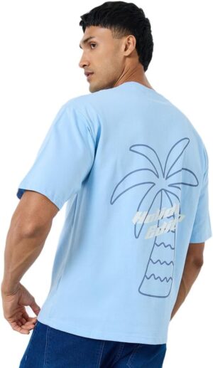 Styli Men Graphic Print Interlock Oversized T-Shirt -