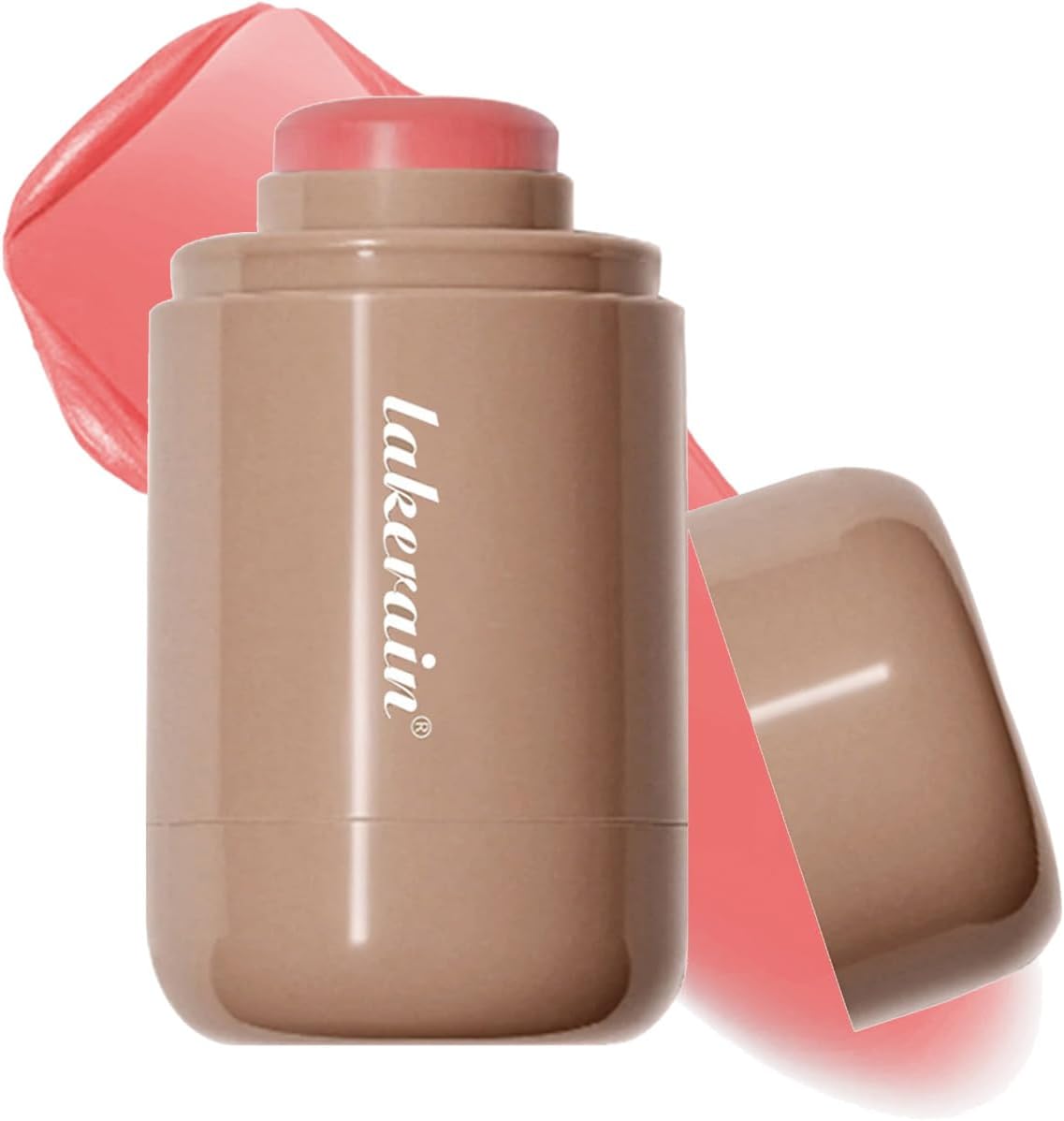 قلم بلشر كريمي بمظهر طبيعي بلمسة نهائية غير لامعة، احمر خدود مرطب يدوم طويلا وخفيف الوزن وقابل للمزج للخدود (#3 مرجاني ساطع، قطعة واحدة)