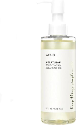 غسول وجه زيتي كوري هارت ليف بور كنترول كلينزينج اويل، مزيل الرؤوس السوداء والمكياج اليومي، (200 مل)