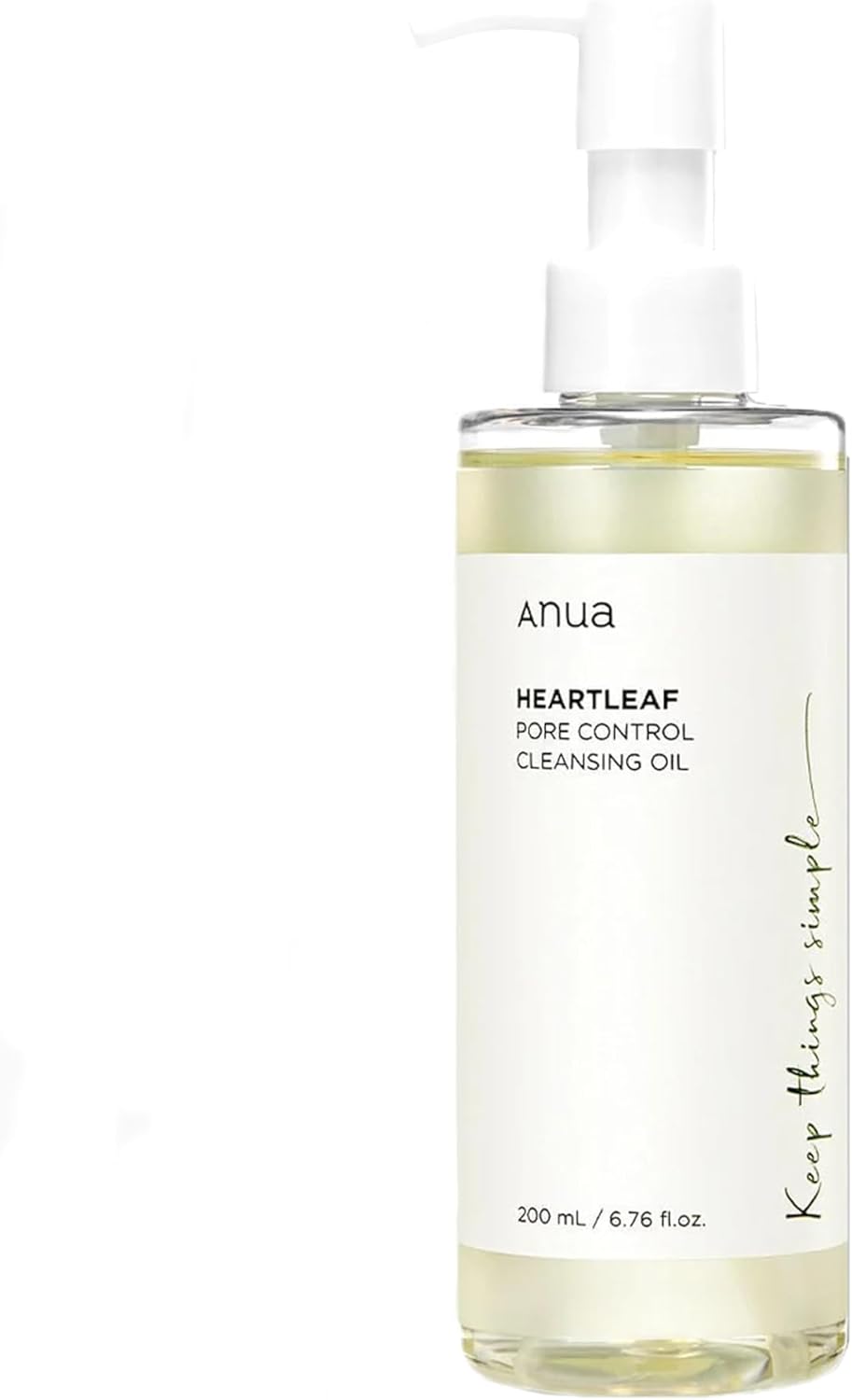 غسول وجه زيتي كوري هارت ليف بور كنترول كلينزينج اويل، مزيل الرؤوس السوداء والمكياج اليومي، (200 مل)