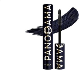 ماسكارا بانوراما كروماتيك من لوريال باريس، لون مكثف، ثبات لمدة 24 ساعة، كثافة بانورامية من زاوية الى زاوية، للحصول على رموش محددة وكاملة، اللون: بلو سويد