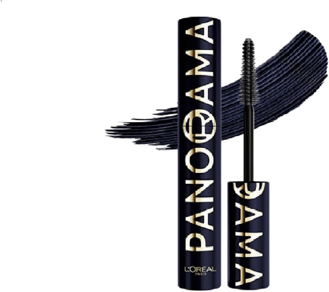 ماسكارا بانوراما كروماتيك من لوريال باريس، لون مكثف، ثبات لمدة 24 ساعة، كثافة بانورامية من زاوية الى زاوية، للحصول على رموش محددة وكاملة، اللون: بلو سويد
