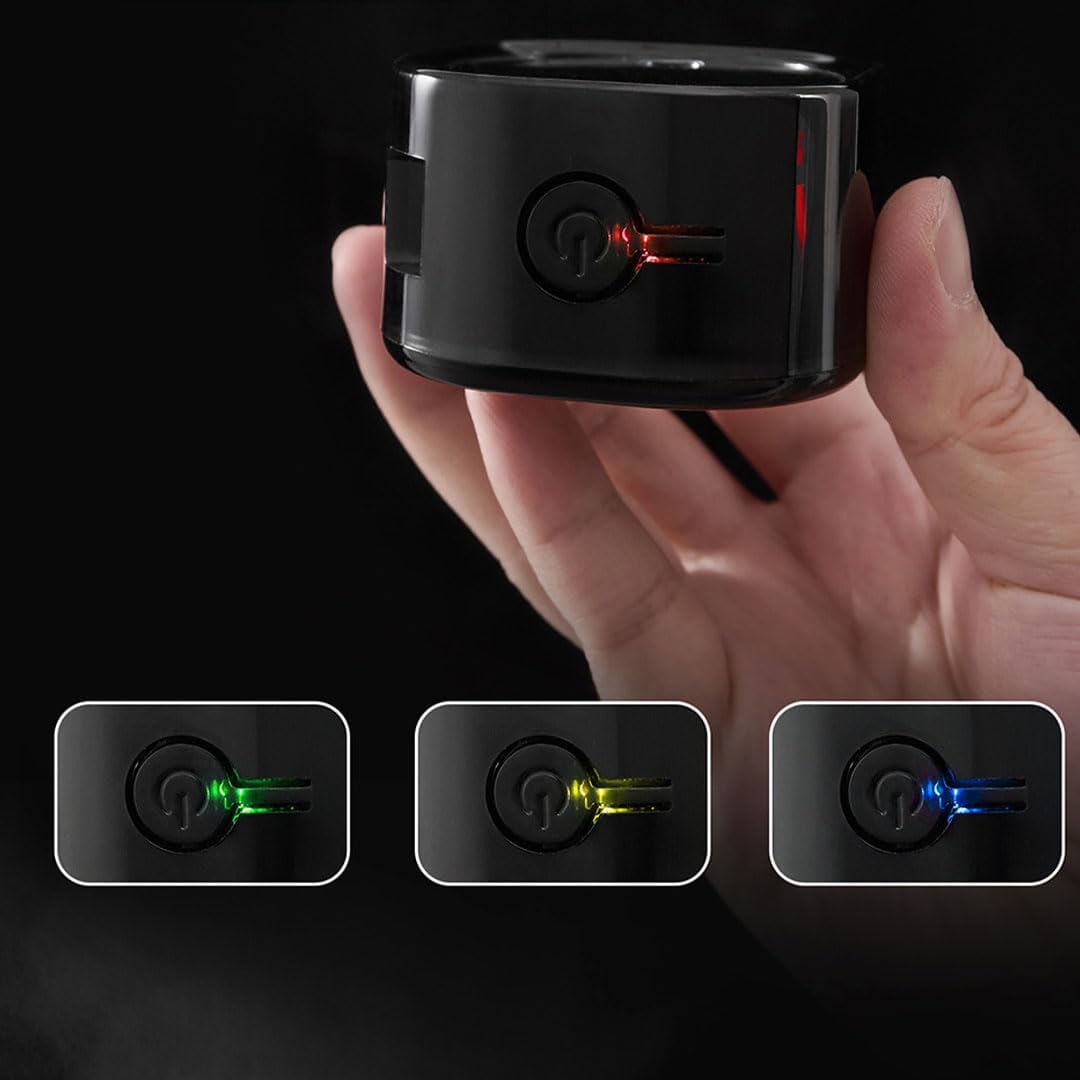 ام اي برو بخاخ حبوب القهوة ار دي تي 30 مل لتقليل قوة القهوة الساكنة مع قاعدة مغناطيسية، بخاخ نانو كهربائي محمول قابل لاعادة الشحن (اسود) 17