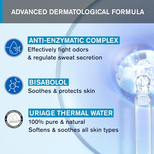 يورياج باور 3 مزيل عرق - مضاد للروائح ومضاد للتعرق - فعالية 24 ساعة - للتعَرّق الغزير - برائحة منعشة - مناسب للرجال والنساء - رول أون - بدون علامات بيضاء أو بقع صفراء - بدون كحول - 50 مل