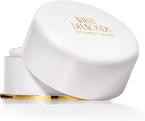 اليزابيث تايلور بودرة جسم معطرة وايت دايموندز مع نفخة 2.6 اونصة 75 غرام للنساء من 2.6 سائلة