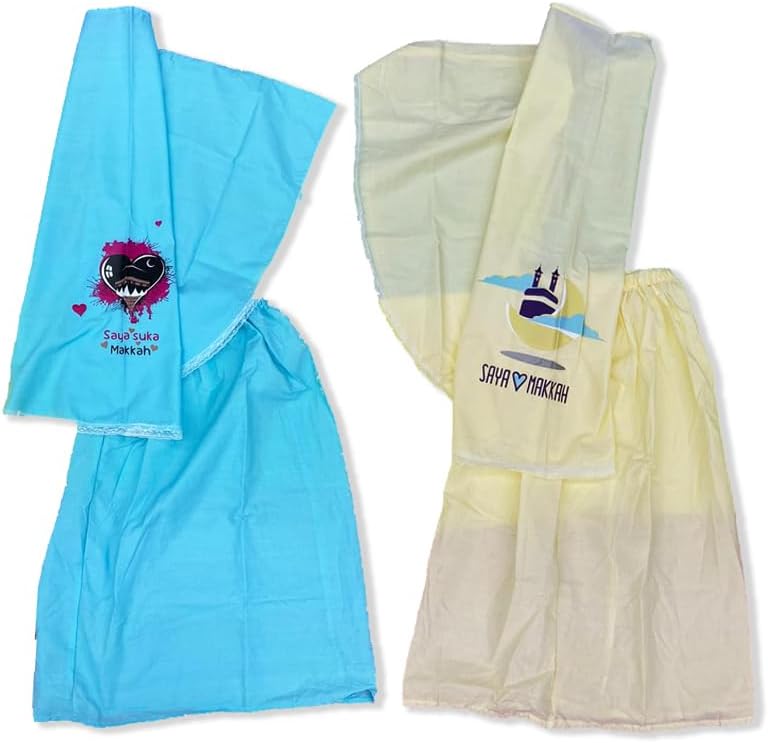 ثوب صلاة للبنات متعدد الألوان SS – ملابس صلاة مريحة بخامة خفيفة – مناسب للبنات