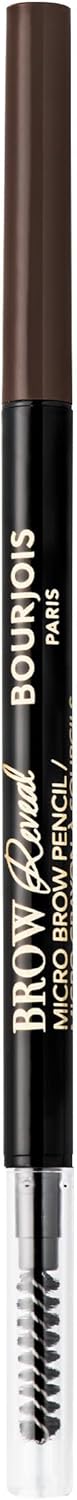 قلم تحديد حواجب مايكرو مع فرشاة بتركيبة نباتية من بورجوا، درجة لون 003 بني داكن، 0.09 جم
