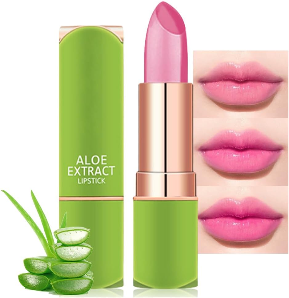 بينغ براش احمر شفاه جيلي كوين متغير اللون، مرطب مزاجي يدوم طويلا للعناية بالشفاه، مرطب شفاه سحري مقاوم للماء، مجموعة احمر شفاه لامع للنساء (قطعة واحدة دانسينج فوشيا)