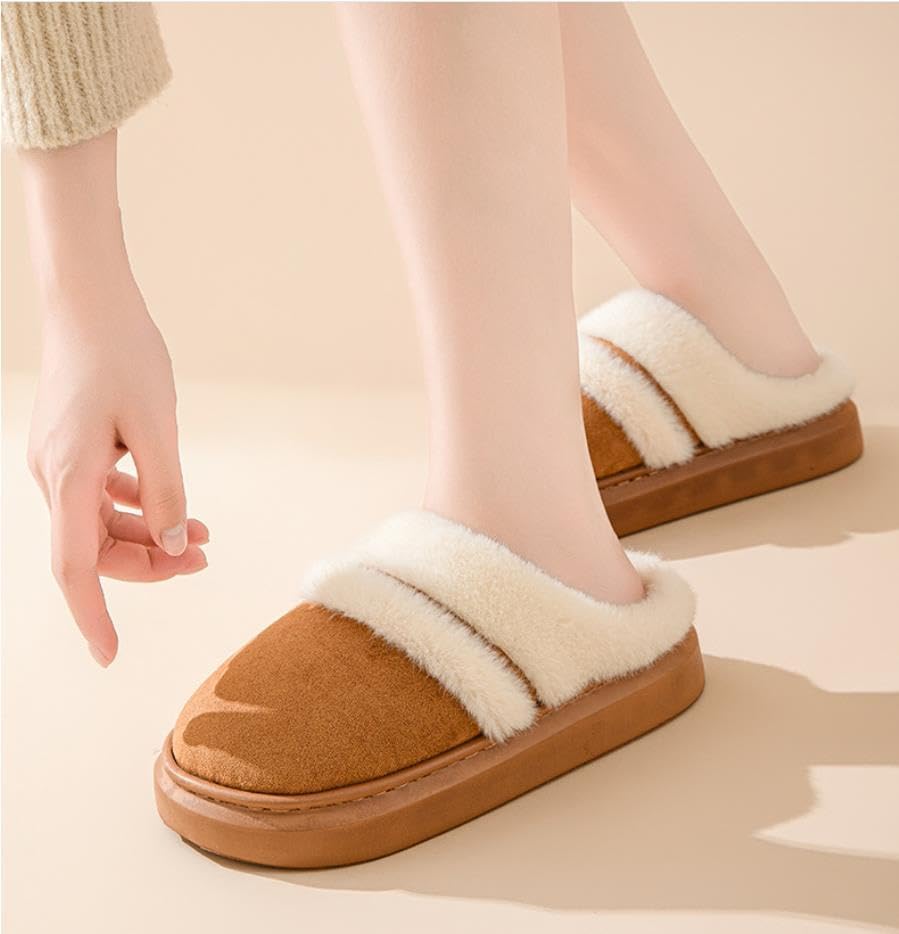 شباشب للنساء - شبشب ميلارد داخلي للخريف والشتاء للمنزل - خفيف الوزن ودافئ - نعل سميك مضاد للانزلاق - يمكن استخدامه في الهواء الطلق - مناسب جدا للشتاء البارد 12 51N0 QHJa L. AC