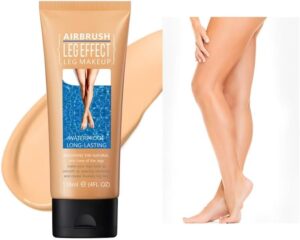 كونسيلر مكياج للساقين من ايربراش ليج مرطب ومقاوم للماء والانتقال يدوم طويلا يضيء لون البشرة الطبيعي ويجعل ساقيك ناعمة مثل الجوارب