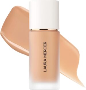 لورا مارسيه كريم اساس ريل فلوليس للنساء، 3W0 ساندستون، بيج داكن، 1 اونصة/ 30 مل، عادي