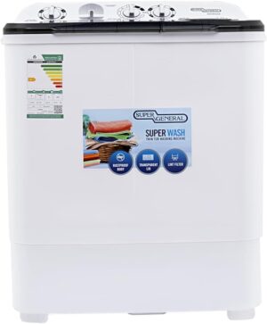 Super General 6 kg Semi Automatic Washing Machine with Lint Filter| Model No KSGW66N with 2 Years Warranty