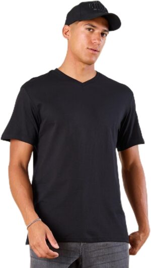 تيشرت بيسيك سادة للرجال من ريد تاج، لون اسود