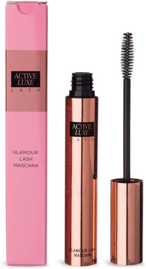 ماسكارا اكتيف لوكس جلامور لاش - ماسكارا سوداء لتكثيف الرموش الطويلة والمحددة، خالية من التكتل، مظهر مكثف ودقيق، 8 غرام