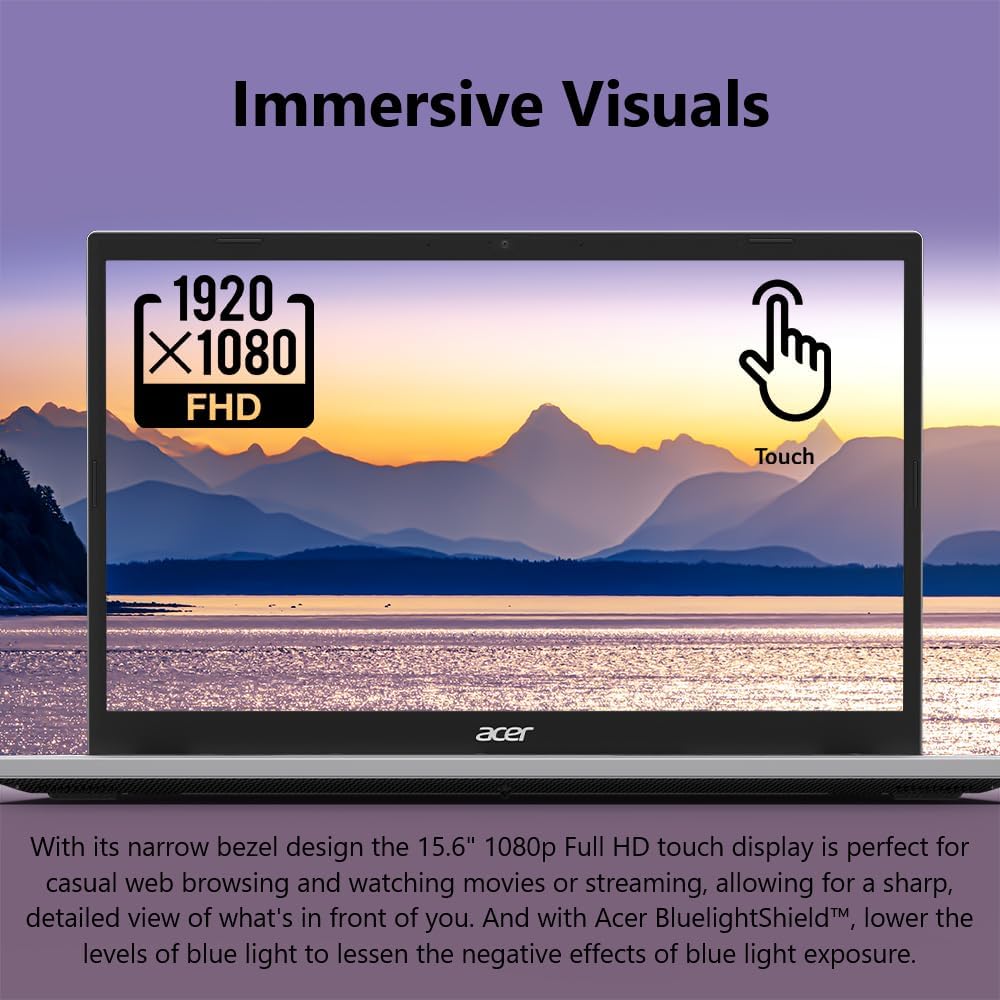 لابتوب من أيسر، بمعالج انتل، شاشة 15.6 بوصة، وذاكرة رام 16 غيغابايت 25 61+1JVDSL L. AC SL1000