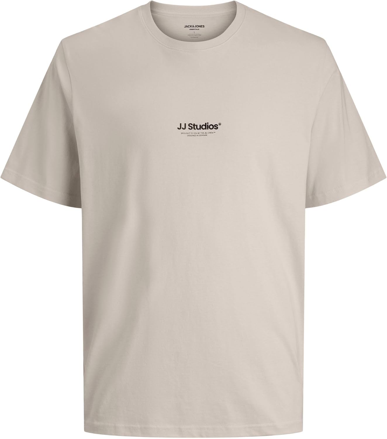 تيشيرت جيه جيسوهو بأكمام قصيرة وقبة دائرية بدون طوق للرجال (عبوة من 1 قطعة) من جاك اند جونز