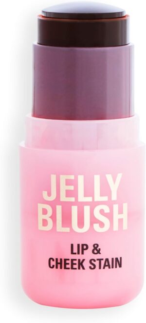 قلم جل للشفاه والخدود من ريفوليوشن بيوتي لندن يدوم طويلا وقابل للتعديل مع حمض الهيالورونيك والصبار، برتقالي خوخي، طبيعي