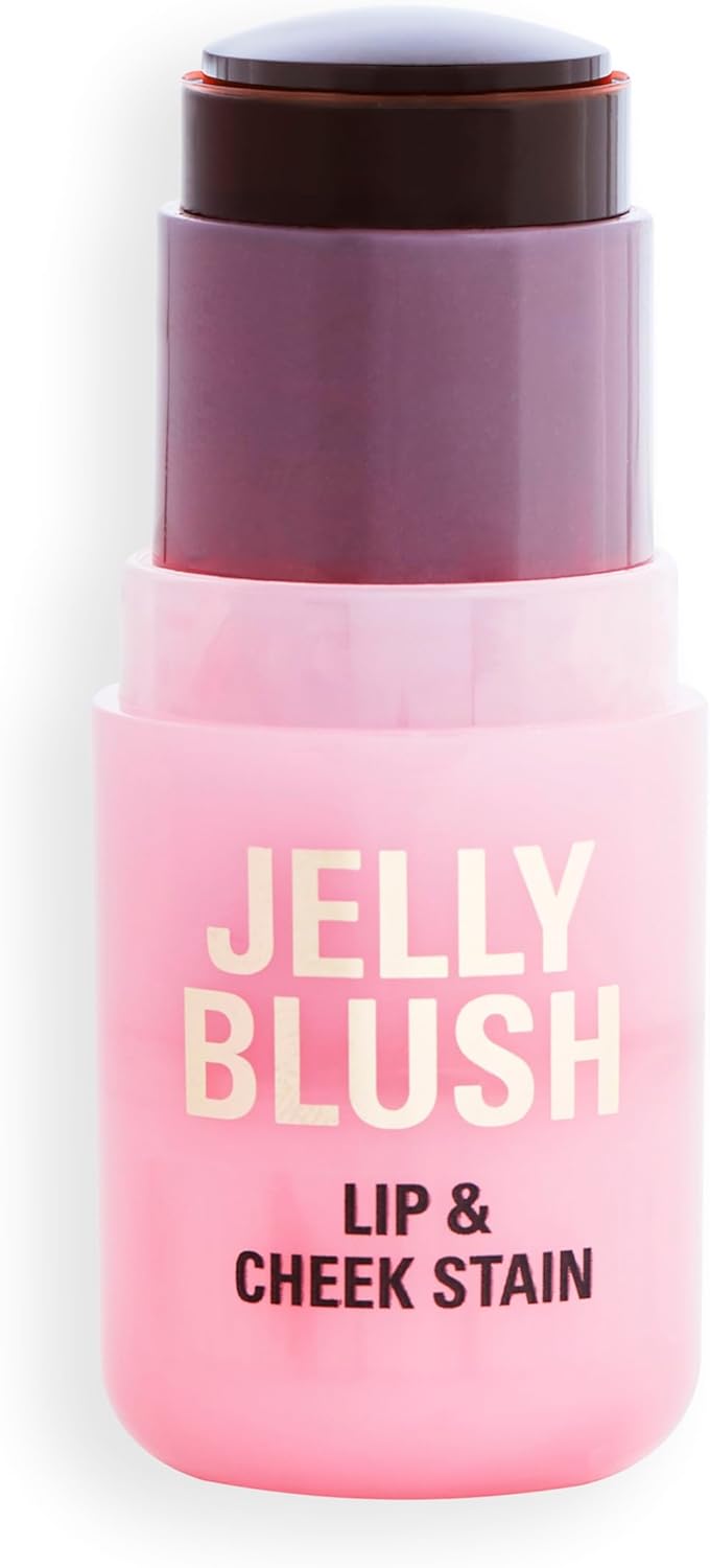 قلم جل للشفاه والخدود من ريفوليوشن بيوتي لندن يدوم طويلا وقابل للتعديل مع حمض الهيالورونيك والصبار، برتقالي خوخي، طبيعي