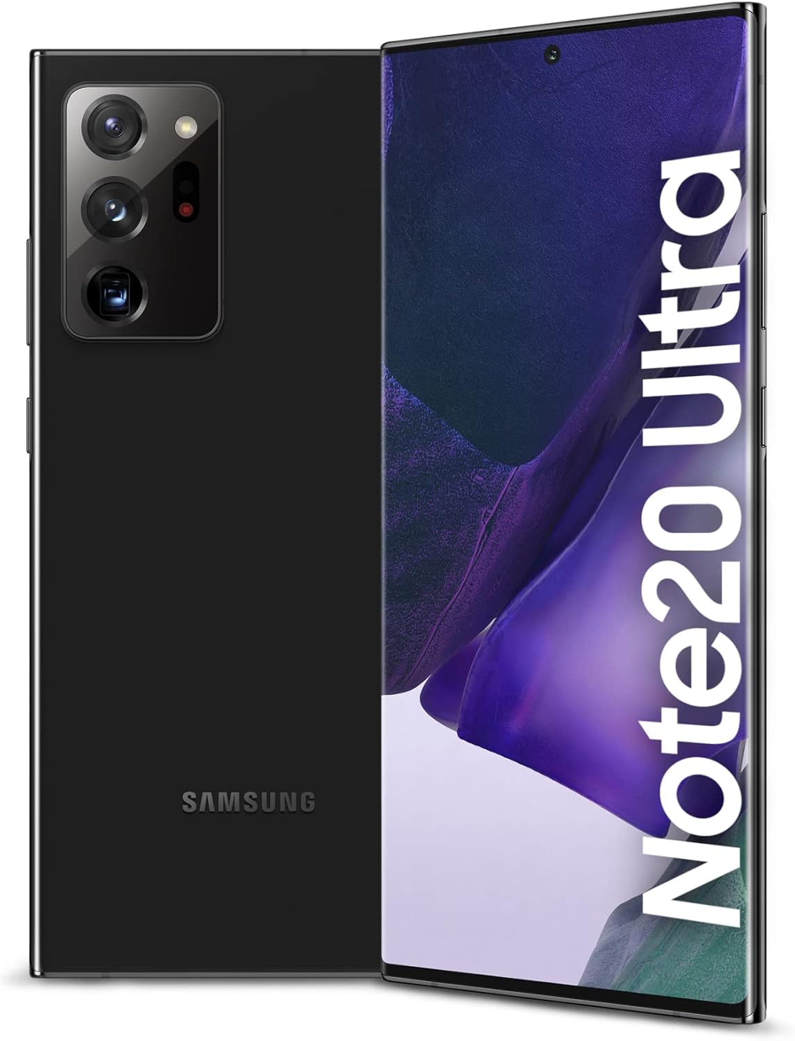 جوال ذكي سامسونج جالكسي نوت 20 الترا شبكة الجيل الخامس 5G، ثنائي شرائح الاتصال، سعة تخزين 256GB وذاكرة وصول عشوائي 12GB (اصدار الإمارات العربية المتحدة)، اسود ميستيك