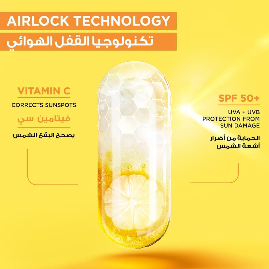 غارنييه سوبر يو ڤي بخاخ شفاف واقٍ من الشمس بمعامل حماية +SPF50 – تركيبة خفيفة كالرذاذ مع فيتامين C لتصحيح البقع الناتجة عن الشمس – حماية من أشعة UVA – مناسب لجميع أنواع البشرة، 75 مل 9 615hQu1vtlL. AC SL1080