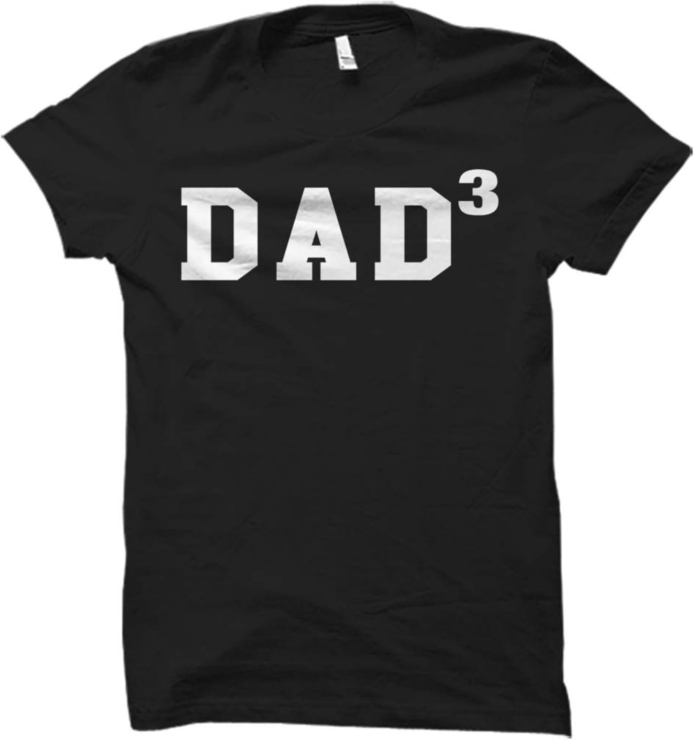 تي شيرت بتصميم عبارة «Dad Of Three Shirt» هدية للأب في الكريسماس، تي شيرت للأب هدية للأب المضحك، تي شيرت تي شيرت مضحك للأب