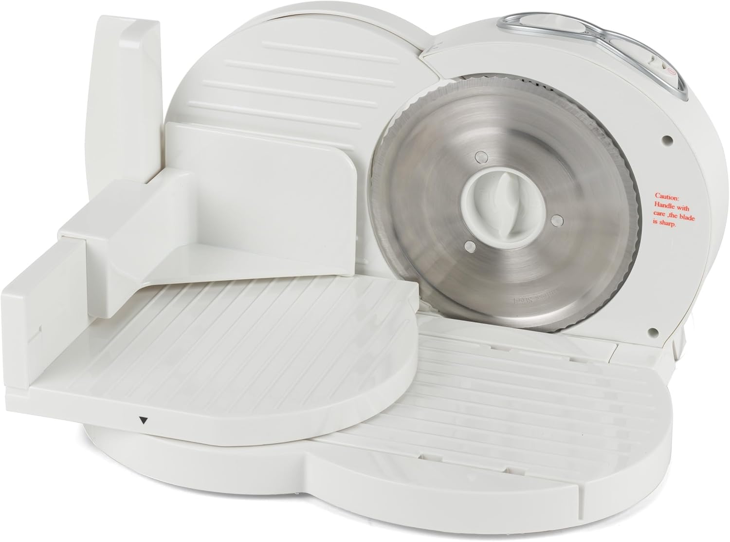 قطاعة لحوم مضغوطة من بروجريس موديل EK3683P، قطاعة طعام كهربائية بقدرة 150 وات مزودة بـ 3 سرعات وسمك قابل للتعديل من 1 الى 15 ملم، شفرة من الستانلس ستيل، وواقي للبهام، الة تقطيع للانشون والجبن والخبز 9 قطاعة لحوم مضغوطة من بروجريس موديل EK3683P، قطاعة طعام كهربائية بقدرة 150 وات مزودة بـ 3 سرعات وسمك قابل للتعديل من 1 الى 15 ملم، شفرة من الستانلس ستيل، وواقي للبهام، الة تقطيع للانشون والجبن والخبز