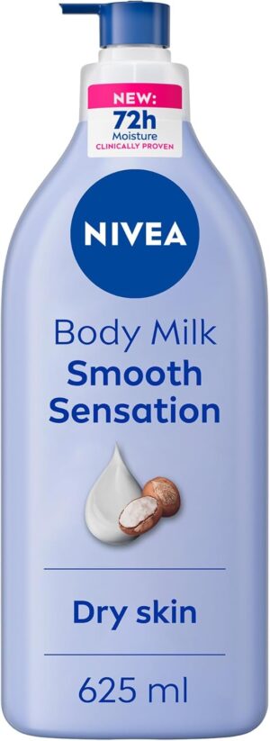 لوشن الجسم، شيا سموث من نيڤيا، زبدة الشيا، للبشرة الجافة، 625 مل