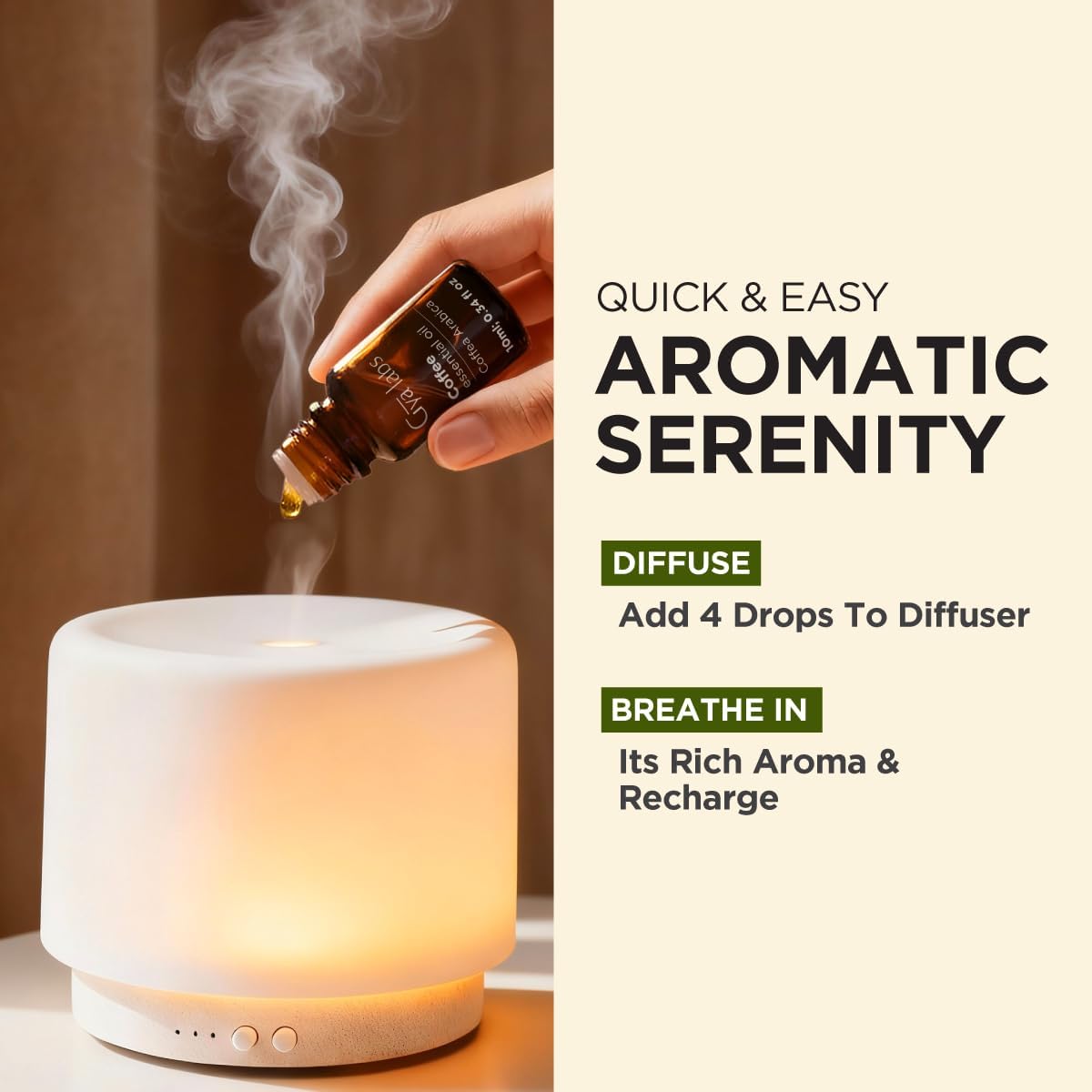 جيا لابس زيت القهوة العطري للبشرة (10 مل) - زيت قهوة نقي من الدرجة العلاجية - مثالي للعلاج العطري وتنشيط البشرة وتعزيز نمو الشعر - يستخدم في موزع الروائح او على البشرة والشعر 10 61FZ9rn0n0L. AC SL1200