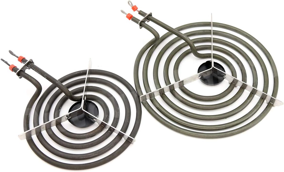 مجموعة عناصر موقد كهربائي MP22YA من دي بي دي، 4 قطع 2 × 6 انش MP15YA و2 × 8 انش MP21YA، متوافقة مع مواقد هاردويك وكينمور ومايتاج ونورج وويرلبول الكهربائية 11