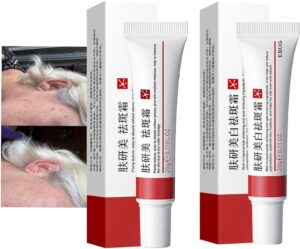 كريم التفتيح وعلاج النمش وإزالة ندبات حب الشباب، كريم إزالة تصبغ الوجه، مرطب يزيل الكلف والبقع الداكنة والتجاعيد والعيوب، 2 قطعة (كريم التفتيح وإزالة النمش)