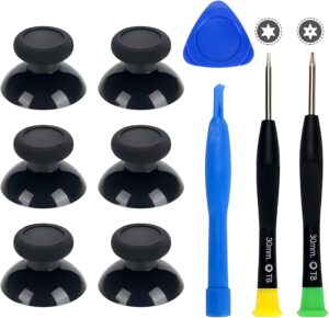 Larfraecy Replacement Thumbsticks Joystick Grips Repair Kit for Xbox Series X/S/Xbox One Controller,Custom Analog Stick Kit Compatible with XboxOne S/X Controller&Standard Wireless Controllers