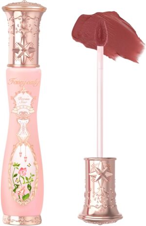 احمر شفاه سائل مات دريم ستار 2 في 1 من فانسي اونلي | يدوم طويلا وعالي التصبغ | مكياج مخملي للنساء والفتيات 03 ديب روز ريفيري 2.2 غرام