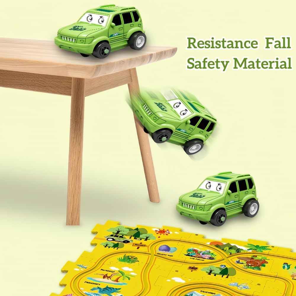 12 قطعة مضمار يمكنك تركيبها بنفسك للاطفال من دولي، العاب تعليمية مناسبة كهدية للاطفال بعمر 2 3 4 5 6 سنوات (ديناصور) 8 61NWe3QOCRL. AC SL1000