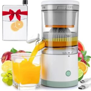 Portable,Wireless Electric Citrus Juicer,Rechargeable, Hands-Free, USB Charging, Easy to Clean, High Juice Yield for Oranges, Lemons, Limes, and Grapefruits.For Travel,Home and Outdoors